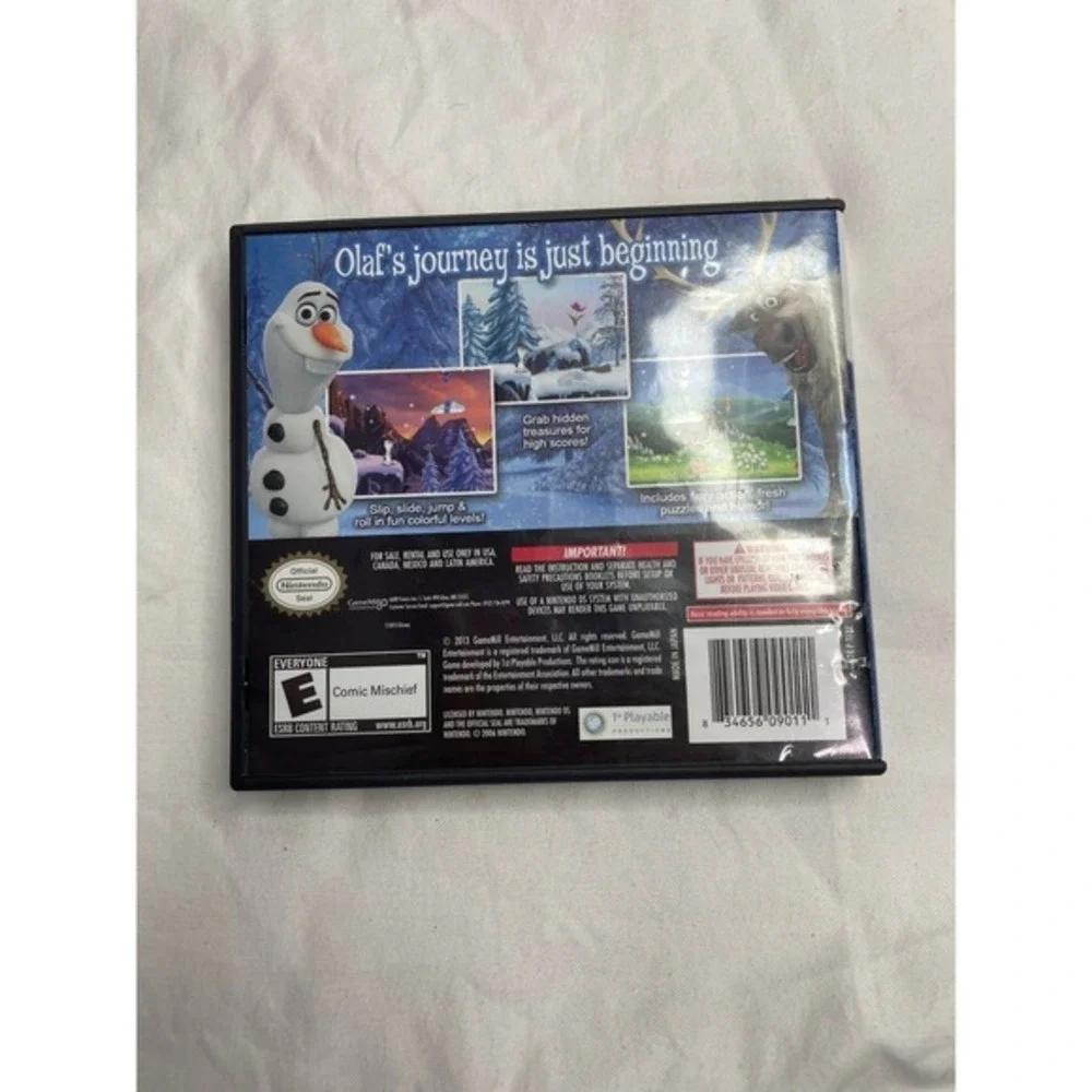 Frozen Olaf's Quest Nintendo DS game‎